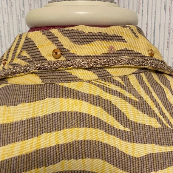 Sandy Starkman American Western Boho Textured Style Blazer Size Medium Vintage - Picture 6 of 14